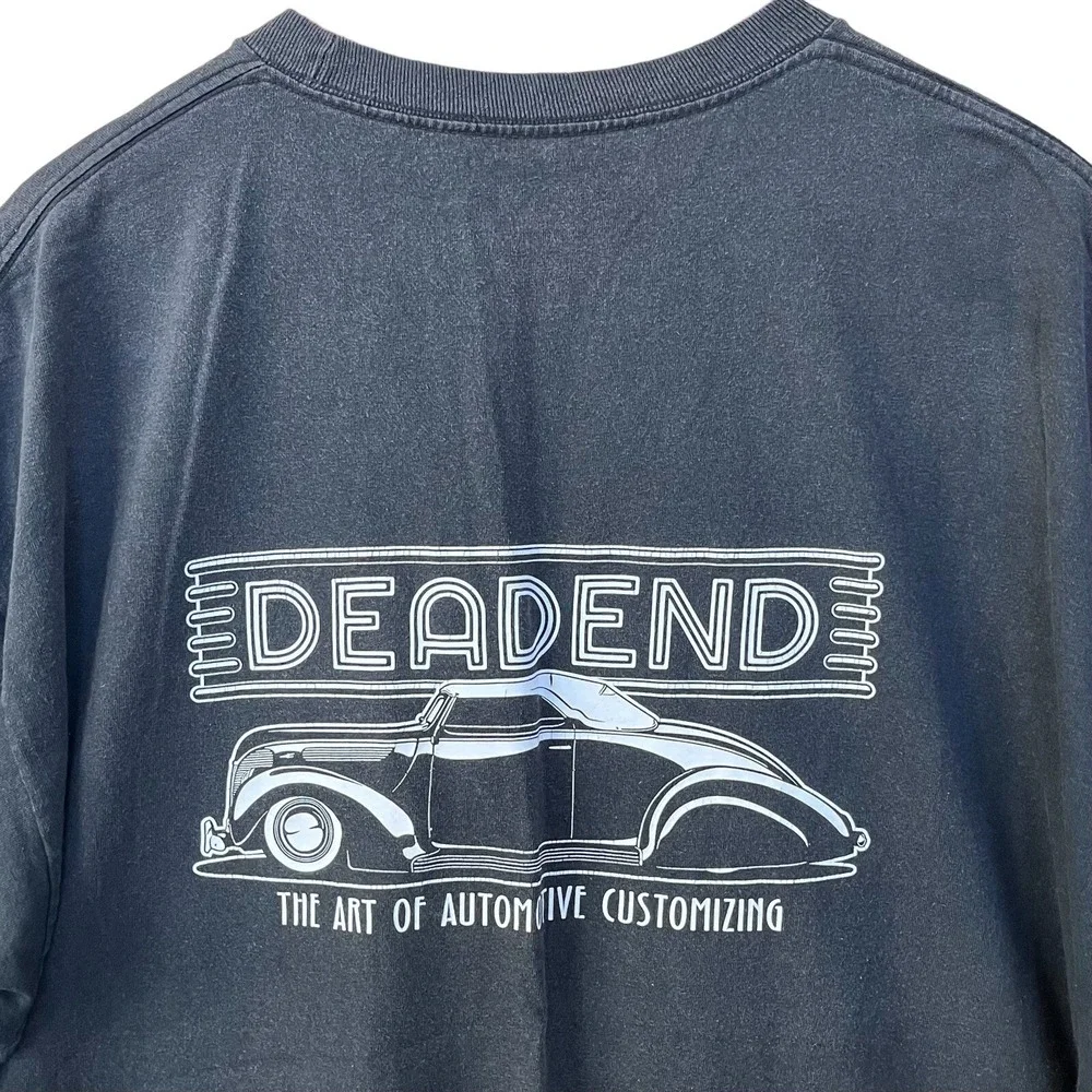 Deadend T Shirt Adult 2XL Black Official Cruising Gear Magazine Auto Graphic Tee